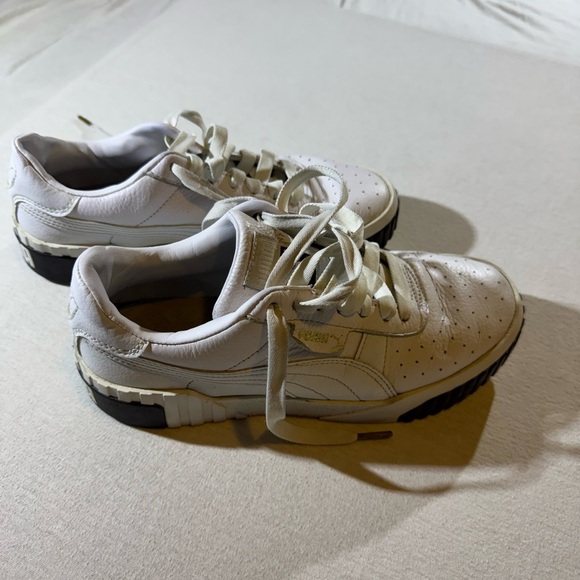 Puma Classic White and Black Sneakers - Picture 1 of 7